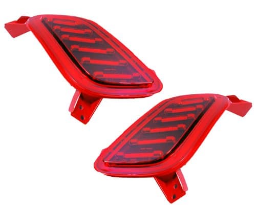 LED Rear Bumper R5 Reflector Light Lamp Assembly 2-pc Set for 2011 2017 Hyundai Veloster