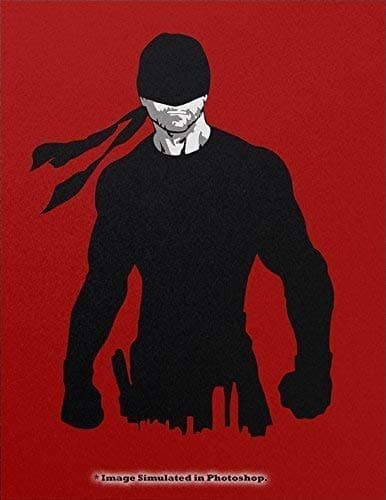 Daredevil The Devil of Hell's Kitchen Stenciled Graffiti Spray Paint Art Painting on Metal