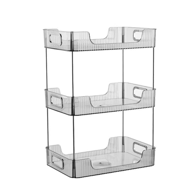 Makeup Organizer, Vanity organizer,33.5*22*46.5CM， Makeup Organizer with Compartment for Skin Care,Bathroom Organizer Countertop, Dustproof and Waterproof, Bedroom, and Bathroom Skincare organizer