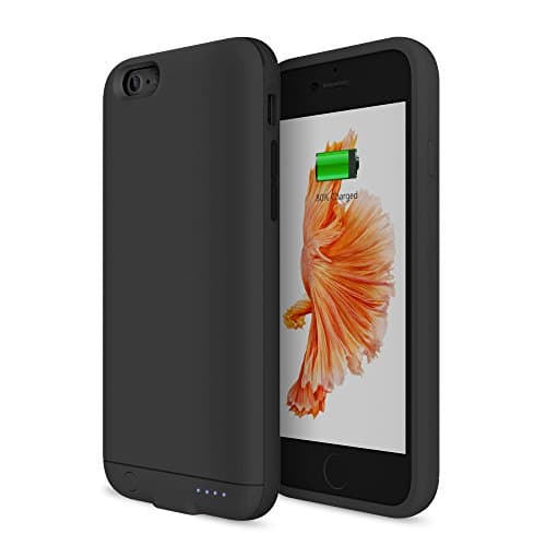 iPhone 6 Battery Case,iPhone 6s Battery Pack,Ozzie Slim 2400mAh Juice Pack Cover External Battery Power Charger Case for Apple iPhone 6S 6 - Black