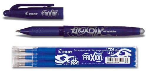 Pilot Frixion Rollerball (Erasable) Blue incl. 3 Refills