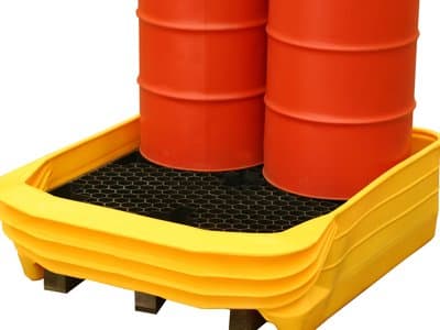 4 Drum Pallet Converter - Heavy-Duty Spill Containment Solution for 4 Drums - Robust and Durable Design for Industrial Use