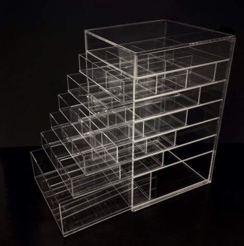 Acrylic Cube Makeup Organizer (7 drawers plus one w/lid)