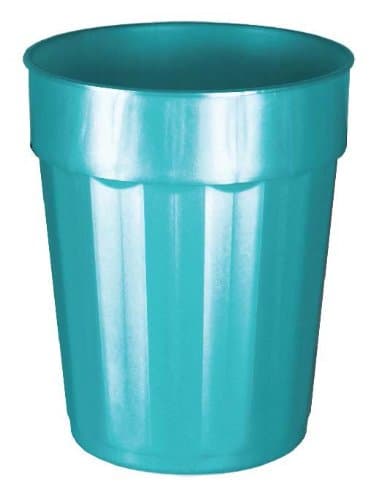 Plastic Fluted Cup, 22 oz Capacity, Pearlescent Teal (Case of 400)