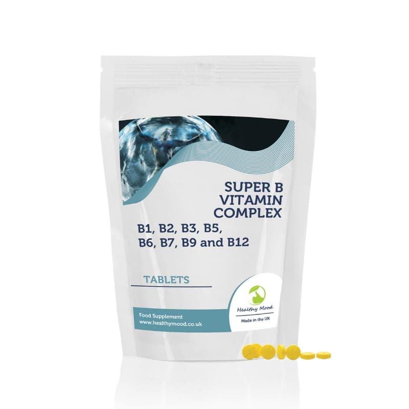 B Vitamins Super Complex 7 Sample Pack Tablets Pills B1 B2 B3 B5 B6 B7 B9 B12 Nutrition Health Food Supplements HEALTHY MOOD UK