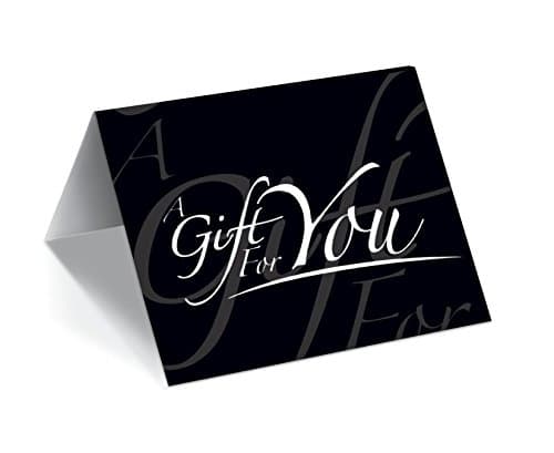 - Gift Card Presenters (Black - Italic) 100 Pack