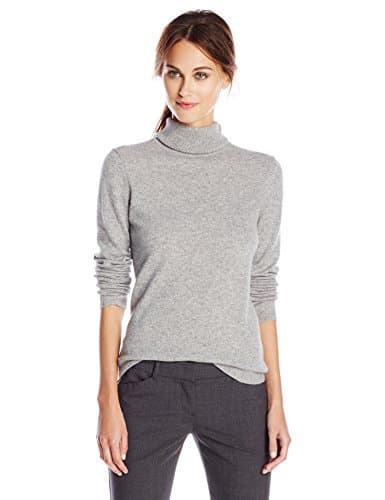 Sofie Women's 100% Cashmere Classic Turtleneck Pullover Sweater