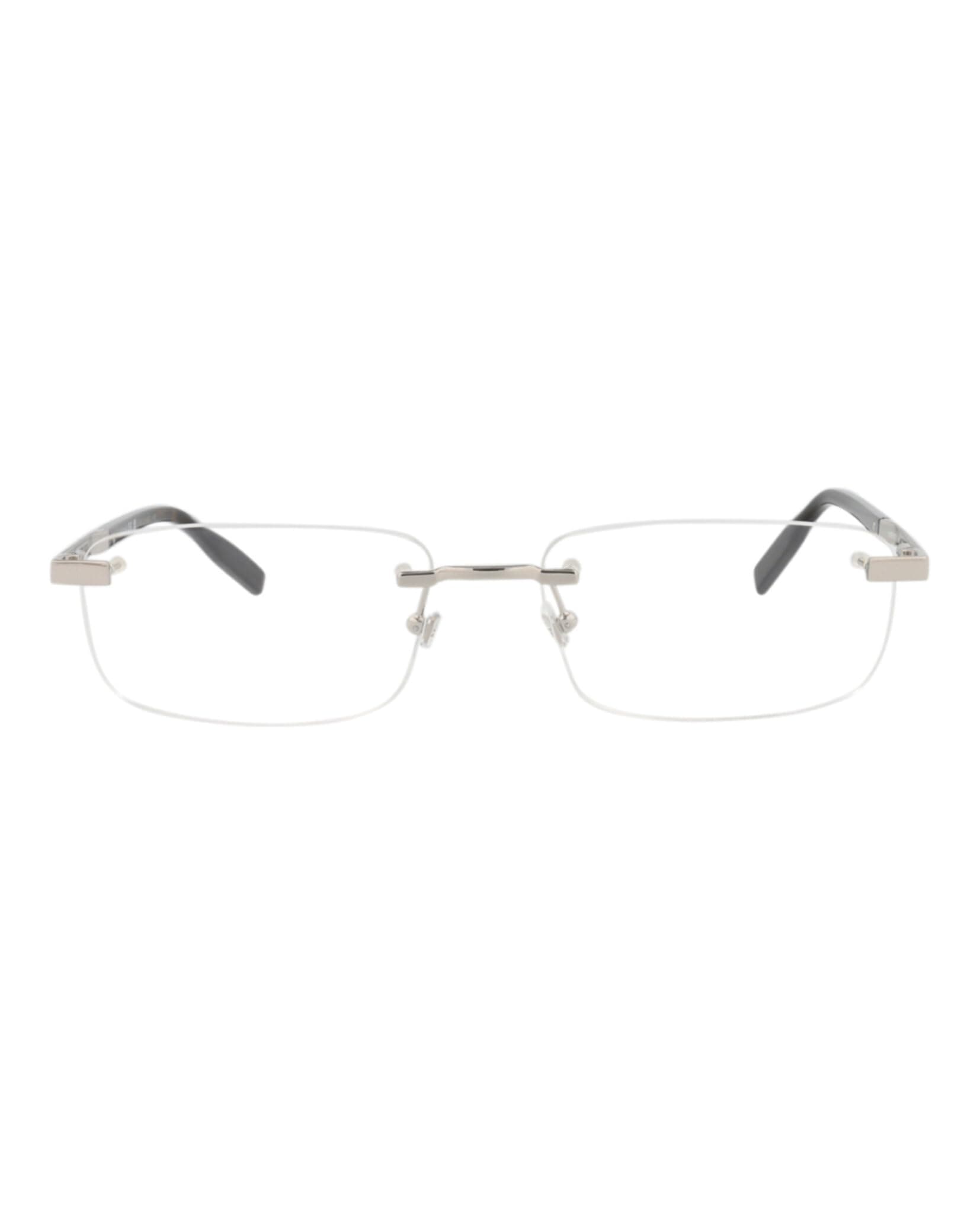 MONTBLANC Square-Frame Metal Optical Frames