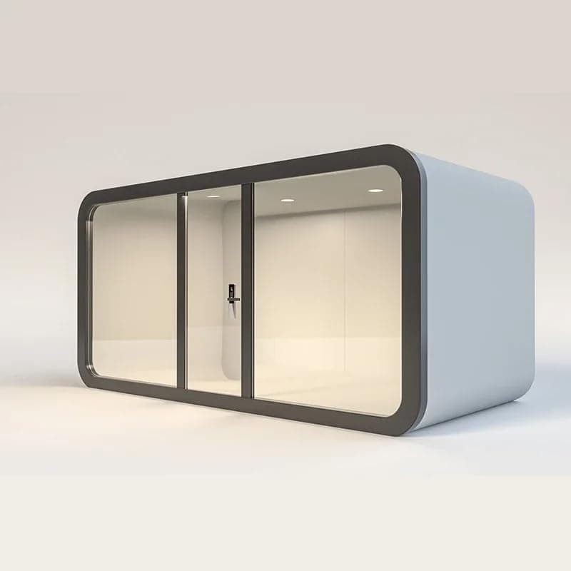 Modern 20ft, 40ft Prefabricated Tiny Mobile Cabin House, A Smart Portable Capsule Home Pod with Luxury Design, Easy Setup & Move, Tiny House Kit to Live in for Adults (20ft x 10ft x 10ft)