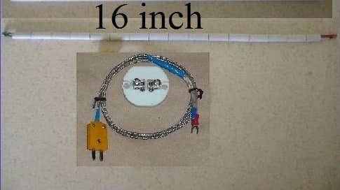 16 pcs Ceramic Thermocouple Insulator Temperature Sensor Probe for Kiln Pottery Glass fusing Annealing PMC Metal Clay Beads Enameling Forges