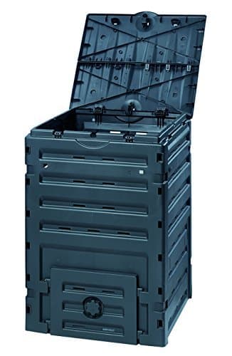 Exaco 628001 Eco-Master Polypropylene Composter, 120-Gallon, Black - Pack of 3