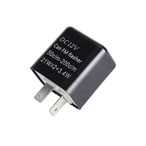 2 Pin Flasher Relay 12V Flash Adjustable Compatible LED Electronic fix CAR Motorcycle Turn Signal & Hazard Warn Hyper Flash Relay, Direct Replacement