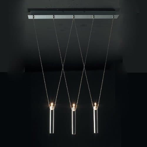 ET2 Lighting E20103-19 3 Light Prisms Island Light, Chrome