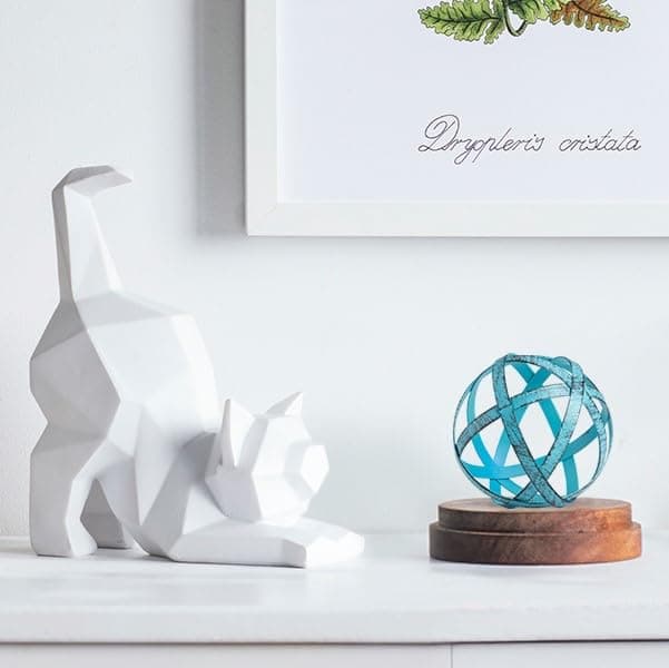 Everydecor Metal Decorative Sphere for Home Decor Blue
