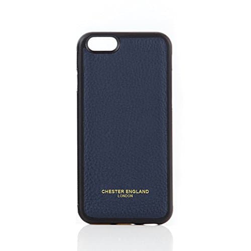 iPhone 6 Case - Premium Genuine Leather Snap On Phone Case for Apple iPhone 6 by Chester England: Chester Blue. Modern, Stylish and Elegant.