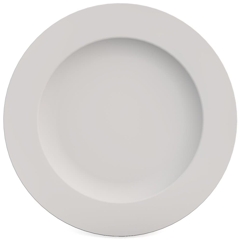 Ornamin Model 1203 Flat Melamine/Camping, Sturdy Plastic, Side, Breakfast Plate, White, Ø 22 cm