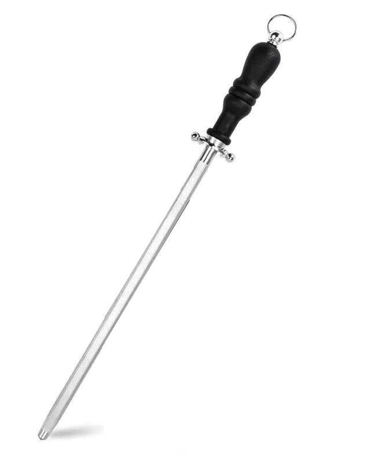 MARKQ Knife Sharpener, Professional Manual Kitchen Knife Sharpening Rod Stick for Honing Kitchen Knives