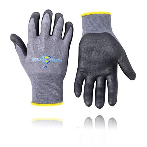 Micro-Foam Nitrile Coated Safety Work Gloves with Touchscreen, Seamless Knit Glove for Automotive,Painting,General Purpose