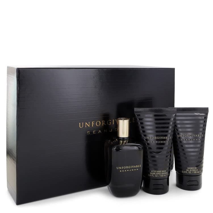 GenericUnforgivable Cologne By Sean Gift Set 4.2 Oz Eau De Toilette Spray + 3.4 Oz Shower Gel + 3.4 Oz After Shave Balm