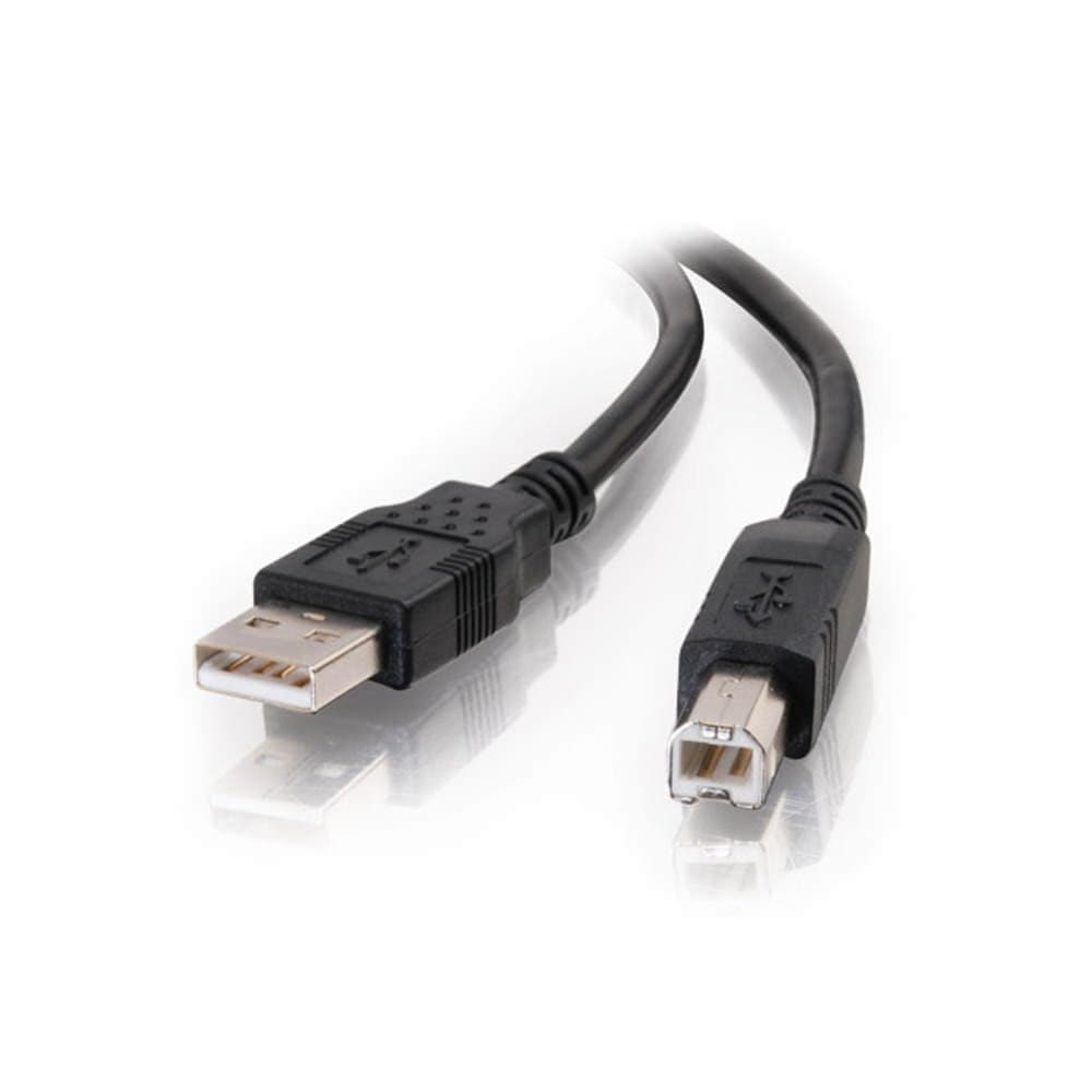 USB Cable, USB 2.0 Cable, USB A to B Cable, 3.28 Feet (1 Meter), Black, Cables to Go 28101