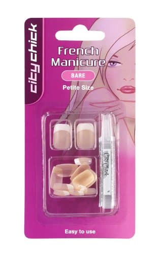 French Manicure Petite Nails Square, Bare