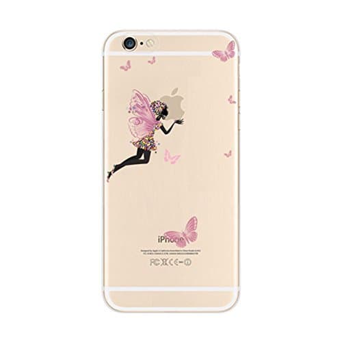 Iphone 5 Case, Iphone 5s Case, Lugof2015 Transparent Gel Clear TPU Soft Case Rubber Silicone Skin Cover for Normal Iphone 5/5 (!!Iphone 5/5s, Angela)