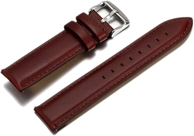 Semdu 18MM 20MM 22MM Quick Release Spring Bar Vintage Red Oil Wax Cowhide Black Dark Brown Genuine Cow Leather Strap Fit For DW SKX Smart Watch