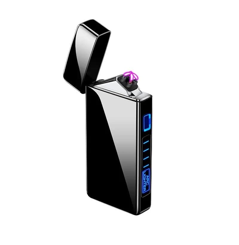 Electric Lighter - USB Rechargeable, Windproof Arc Lighter with LED Power Display - Multicolor