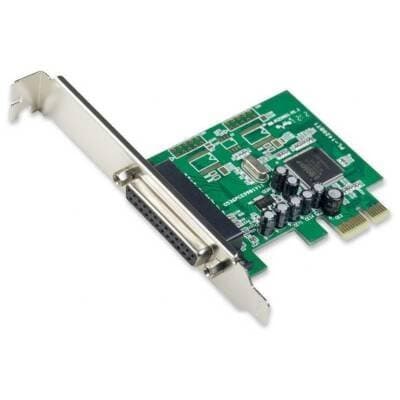 SY-PEX10008 1-port Parallel (Printer LPT1 DB25) PCI-e Controller Card with DOS Driver