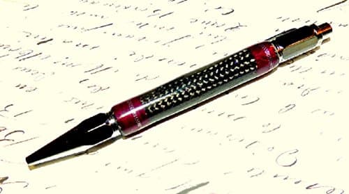 Carbon Fiber Vertex Hexagonal Click Pen