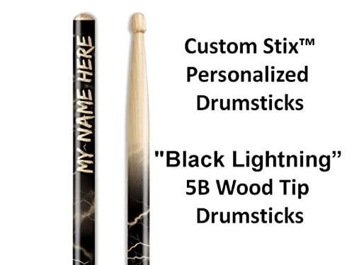 Personalized Drumsticks (1 Pair with Each Order) Lightning custom drumsticks
