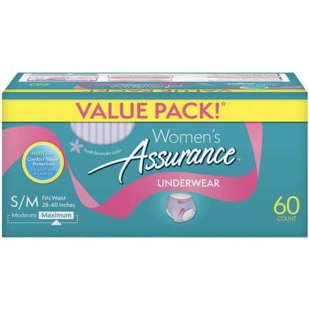for Women Maximum Absorbency Protective Underwear, Small/Medium, 60 ct (60 Count) F