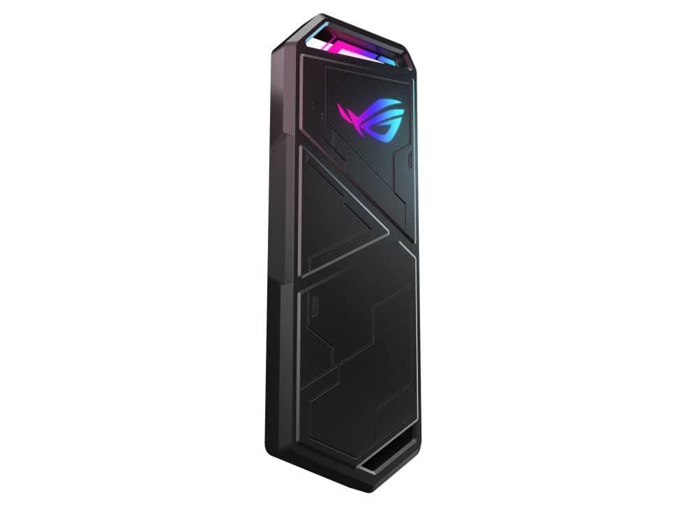ROG Strix Arion M.2 NVMe SSD Enclosure-USB3.2 GEN2 Type-C, 10Gbps, Aura Sync RGB, USB-C to C Cable, Thermal Pads, PCIe 2280/2260/2242/2230 M key/B+M Key, Screwdriver-Free