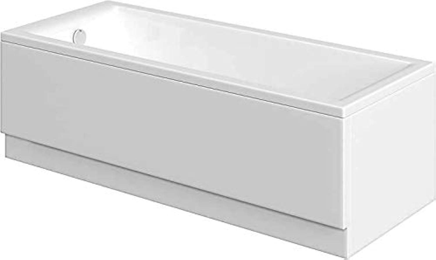 Bathroom Modern White Acrylic Front Bath Panel 1700mm X 520mm PO341