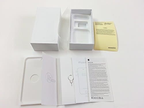 Replacement Empty Box Only for iPhone 6 4.7"-(Silver 16 Gb) + 1 Front & Rear Clear protective Packaging Film - No Phone or Accessories Included