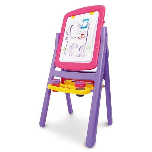 Imaginarium Flip and Fold Double-Sided Easel - Pink