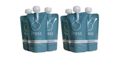 Press Reusable Food Pouch, 4 Ounce, 6-Count