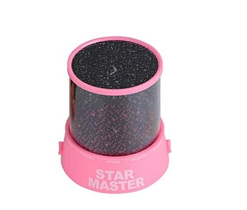 Generic Colorful Twilight Romantic Sky Star Master Projector Lamp Starry LED Night Light Kids Bedroom Bed Light for Christmas Light (Pink) Color: Pink, Model: