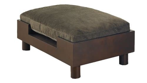 Ruff and Tuff Platform Dog Bed with Pillow, Medium, Brown