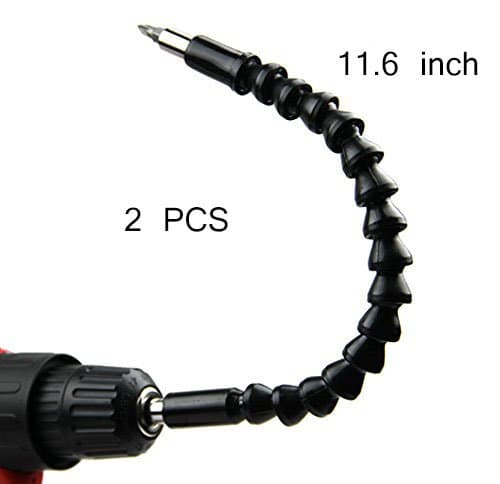 YoGou Screwdriver Extension Drill Bits Flexible 11.6 Inch Drill Bit Holder Shaft Connecting Link for Electronic Drill Connection pack of 2