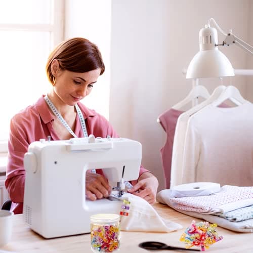 120 PCS Clips for Fabric, Mini Clip for Sewing, Multi-Color Crafting Tools for Fabric Sewing Binding Crafting (Blue 120PCS)