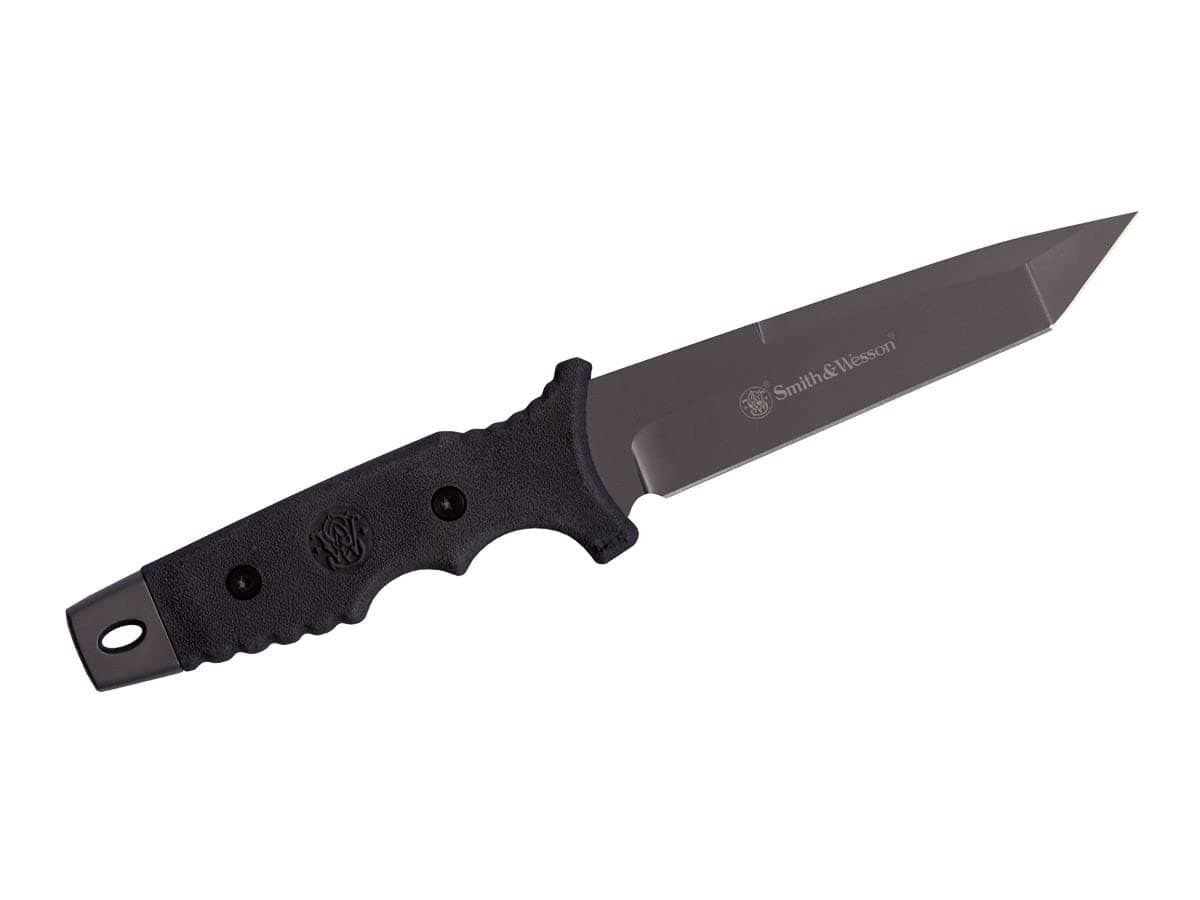 10.6in High Carbon S.S. Fixed Blade Knife with 5.2in Tanto Blade and TPE Handle for Outdoor, Tactical, Survival and EDC