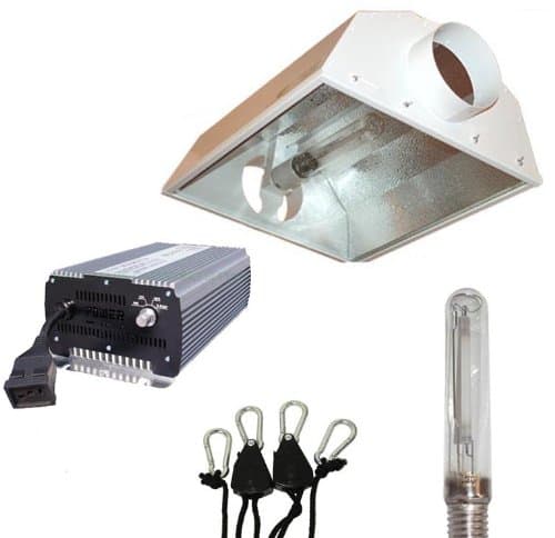 600w Dimmable 6" Air Cooled HPS Grow Light Package