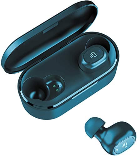 True Wireless Headphone, Bluetooth 5.0 Wireless Earbuds HiFi Stereo Sound Mini in-Ear Sweatproof Headset (One-Button Control, Binaural Call, 4 hrs Music Time, Auto Pairing)-Black