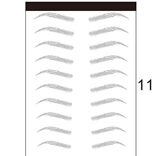 Tenflyer 3D Stick-On Eyebrows Sticker Eye Brow Makeup Decal