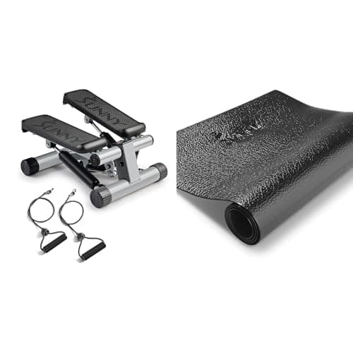 Mini Stepper Machine, Stair Stepper Exercise Equipment with Resistance Bands and LCD Monitor, Air Climber Stepping Fitness Machine for Home Workout - NO. 012-S