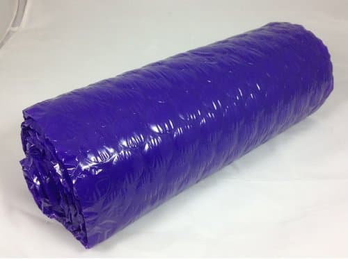 5' x 12" x 5/16" Purple Colored Bubble Wrap Roll Medium Bubbles Perforated every 12"