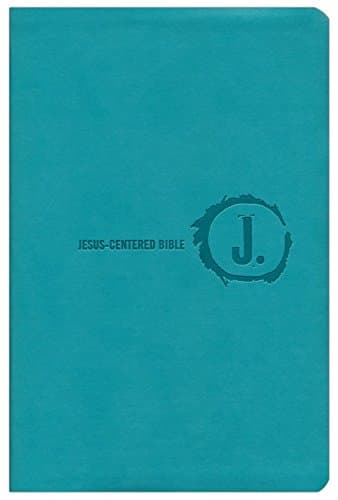 NLT Jesus Centered Bible, soft leather-look, turquoise