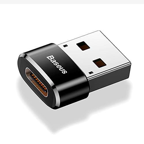 Suo Zhen USB Type C Female to Micro USB, High Speed Transmission Female USB-C to USB-A Male Adapter Charging Converter for Laptop and PC (Black)