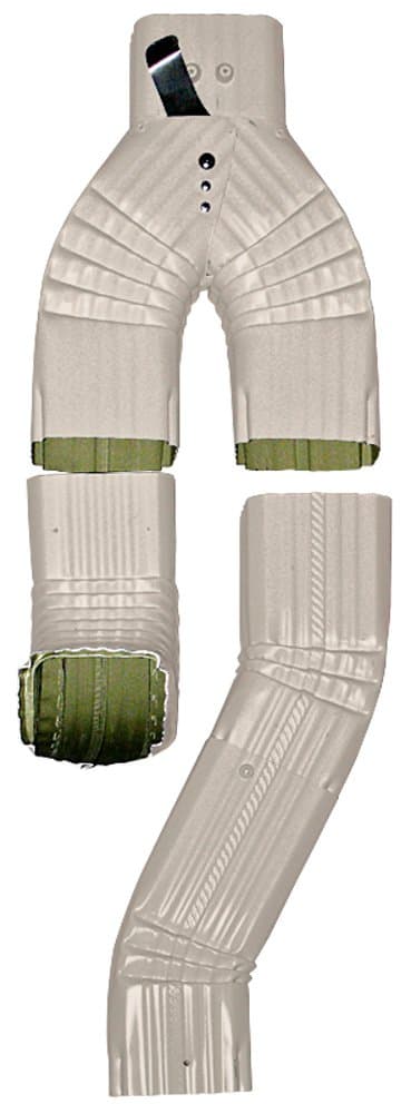 Aquabarrel Inline Downspout Diverter (3x4, Classic Cream)